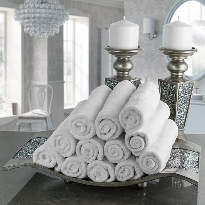 Creative Scents Schonwerk Silver Centerpiece for Dining Room - Crackled Mosaic Design Decorative Tray - Home Decor - Coffee Table Decorations Centerpiece for Dining/Living Room - Great Gift Idea