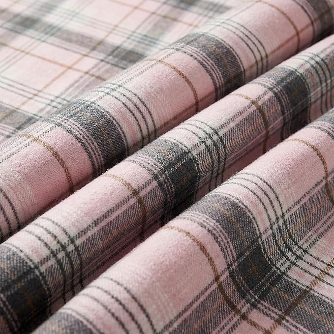 Horaldaily Pink Grey Farmhouse Plaid Spring Decorative Blanket Throw, Spring Summer Rustic Soft Lightweight Blanket for Couch Sofa Bed Lounging Decoration, Ideal Gifts for Kids Adults Self, 50x60