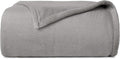 Casual Living Full/Queen Fleece Blanket Fluffy Soft Warm Cozy Bed Blankets for Bedroom Decor Plush Thick Fuzzy Oversized Big Flannel Throw for Bed Chair or Outdoor, 90-inch x 90-inch, Light Grey