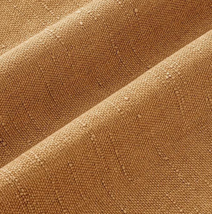 MIULEE Pack of 2 Decorative Throw Pillow Covers Soft Chenille Throw Pillows Solid Textured Cushion Covers Home Decor for Couch Sofa Bedroom Living Room 18x18 Inch,Golden Brown