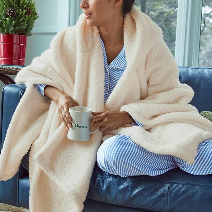 Wearable Blanket Sherpa Poncho Office Work Warm Cozy Shawl Blanket,Plush Cape Wrap for Adults