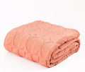 3D Circle Pattern 300 GSM Soft Blanket for Couch - Pink Throw Blankets for Women,Warm Small Throw Blanket, 50x60 Inches