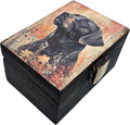 RK Collections Labrador Dog Trinket Box | Small Jewelry Keepsake Box | Pet And Paw Lovers Gift Idea (4 x2.75)