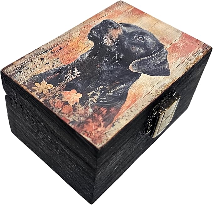 RK Collections Labrador Dog Trinket Box | Small Jewelry Keepsake Box | Pet And Paw Lovers Gift Idea (4 x2.75)