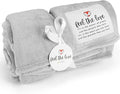 Get Well Blanket - Healing Blanket - Inspirational Blankets for Women/Men - Get Well Soon Gifts - Warm Hugs - Soft Fleece Throw Blanket - Strength - Healing Thoughts (Gray Fleece 50x65)