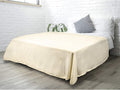PAVILIA Beige Cream Fleece Bed Blanket King Size, Super Soft Fuzzy Flannel Throw for Couch Sofa, Luxury Plush Microfiber Large Throw Blanket King Bed, Home Cozy Velvet Gift Blanket, 90x108