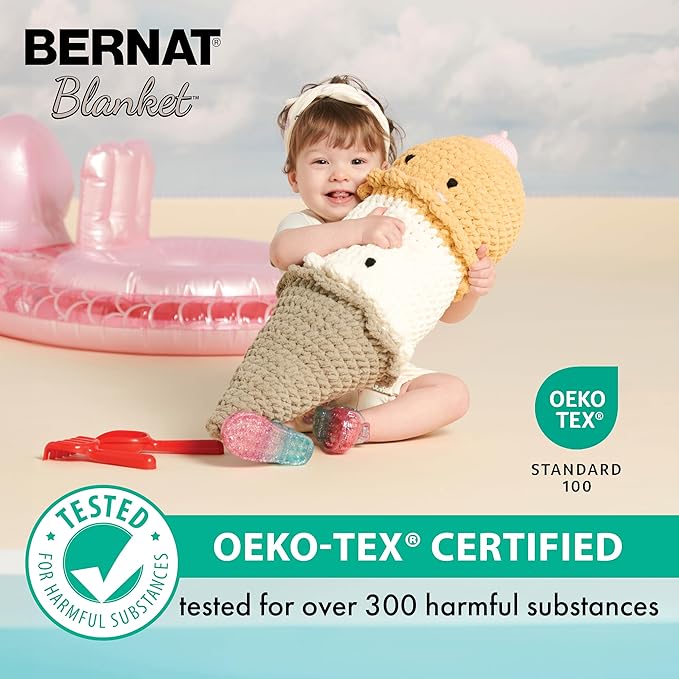 Bernat Blanket Sparkle Aqua Yarn - 2 Pack of 10.5oz/300g - Polyester - #6 Super Bulky - 220 Yards - Knitting & Crochet