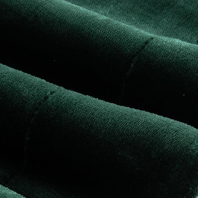 Elegant Comfort Ultra Soft Reversible Flannel Sherpa Blanket - Cozy Silky Fleece Throw for Couch, Bed - Plush Fuzzy Warm Winter Blanket for Gift, Full, Hunter Green