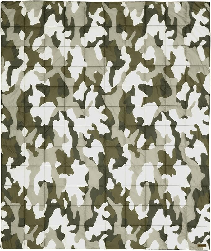 Columbia 50" x 60" Down Alternative Throw Blanket - Outdoor Essentials for Camping, Picnics, and Adventures, Soft and Cozy Home Essentials for Bed and Living Room, 100% Polyester Fill - Camo