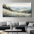 Sea of Flowers Canvas Wall Art - Modern landscape Paintings for Living Room, Bedroom Wall Decor, Framed Wall Art for Home or Office Decoration, Large wall Art 48x24in