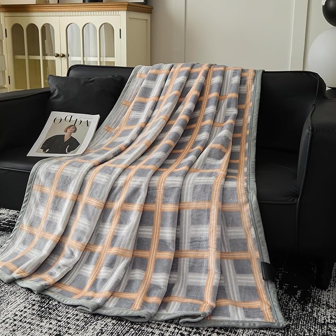 Fleece Bed Blankets Throw Size - Soft Lightweight Plush Fuzzy Cozy Luxury Blanket Microfiber Throw for Couch Bed,All-Season Breathable,40x60 Inches