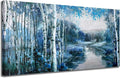 Arjun Tree Wall Art Canvas for Living Room Landscape Picture Nature Forest Painting Bedroom, Large Artwork Textured Framed Home Office Wall Décor 48"x24"