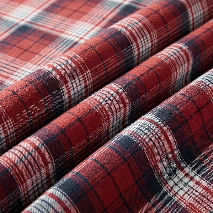Horaldaily Red Dark Blue Farmhouse Plaid Decorative Blanket Throw, Spring Summer Rustic Soft Lightweight Blanket for Couch Sofa Bed Lounging Decoration, Ideal Gifts for Kids Adults Self, 50x60