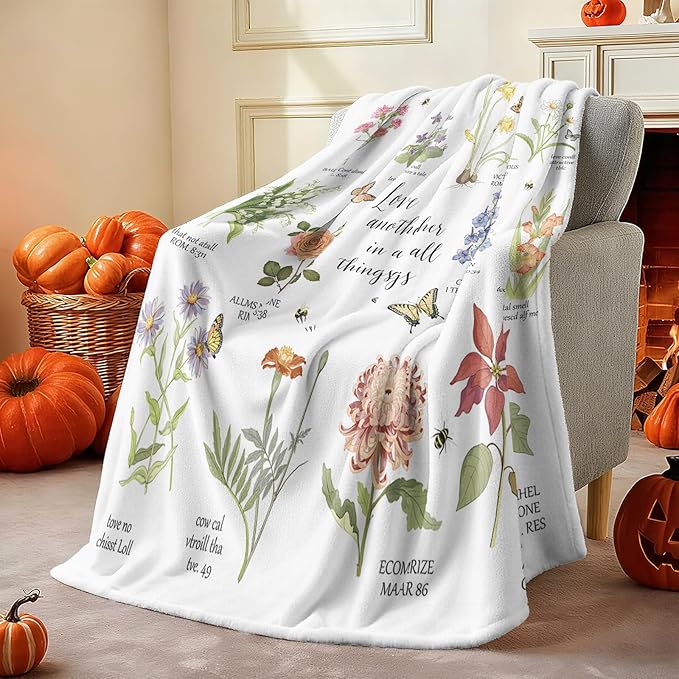 Christian Gifts for Women Faith, Inspirational/Religious/Spiritual Gifts for Adults, Soft Throw Blankets for Women/Men, Personalized Blankets for Adults 50"x 60"