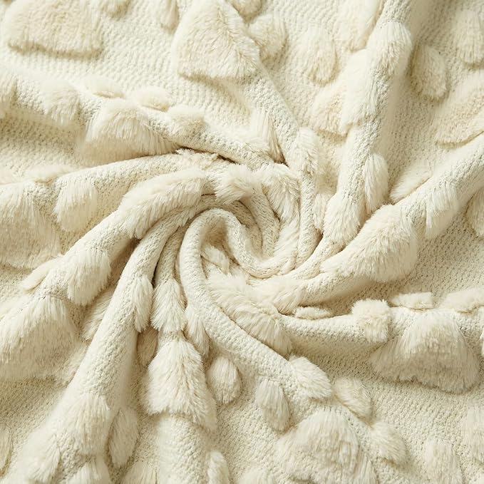 Horaldaily Dog Paws Blanket Throw, Beige Farmhouse Dog Paws Soft Fuzzy Plush Faux Fur Cozy Blankets for Couch Sofa Bed Lounging, Ideal Gifts for Kids Adults Wife Self, 50x60