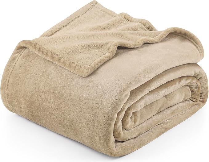 Utopia Bedding Camel Fleece Blanket Twin Size Lightweight Fuzzy Soft Anti-Static Microfiber Bed Blanket (60x80 Inch)