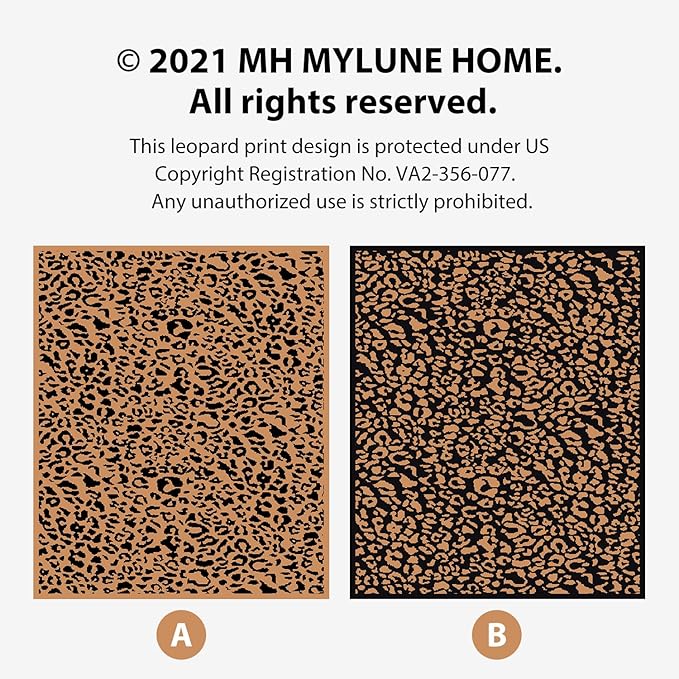 MH MYLUNE HOME Ultra Soft Leopard Throw Blanket (50x60 inches) Microfiber Blankets Plush Warm Reversible Cheetah Blanket Leopard Pattern Throw for Couch Bed Sofa - Brown, 50"x60"