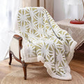 LOMAO Sherpa Fleece Blanket Easter Gifts for Mom Cozy Soft Throw Blanket for Women Men Dual Sided Couch Sofa Bed Blanket (Fruit Green, 60''x80'')
