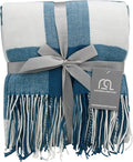 Blankets - Buffalo Plaid Throw Blanket - Decorative Checkered Blanket - Ultra-Soft - Lightweight & Indoor Outdoor Blanket - Ideal for Living Room, Couch, Travelling Good for All Seasons, Teal