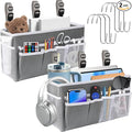 Ofiray-home 2pcs Bedside Caddy/Bedside Hanging Storage Bag for Bunk College Dorm Bed and Hospital Beds,Can be Placed Glasses,Water Bottle,Books,Mobile Phones,Keys,Dorm Room Essentials