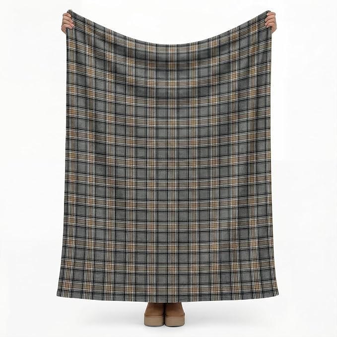Horaldaily Yellow Black Farmhouse Plaid Spring Decorative Blanket Throw, Spring Summer Rustic Soft Lightweight Blanket for Couch Sofa Bed Lounging Decoration, Ideal Gifts for Kids Adults Self, 60x80