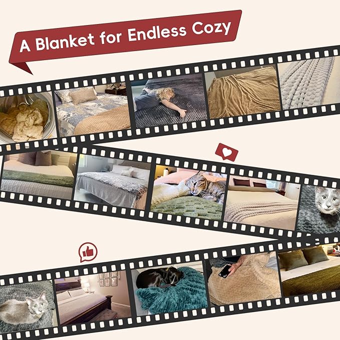 PHF Ultra Soft Flannel Fleece Blanket Queen Size, Lightweight 3D Jacquard Fleece Blanket, No Shedding, No Pilling, Luxury 340GSM Aesthetic Fluffy Cozy for Bed Room Decor, 90"x90", Navy Blue