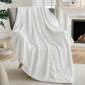 Joiedomi Throw Blanket for Couch, Soft White Fleece Blankets Gifts for Women Mom Girls, 280GSM Cozy Cute Soft Throw Home Room Decor Aesthetic Gifts 50x60 Inches