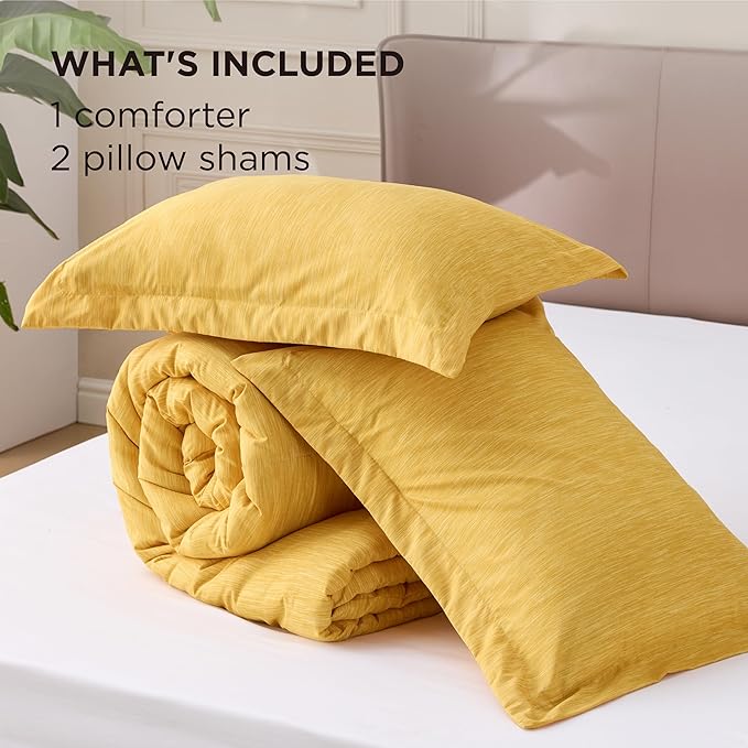 Bedsure Full Comforter Set - Dark Red Soft Bedding for All Seasons, Cationic Dyed Bed Set, 3 Pieces, 1 Full Size Comforter (82"x86") and 2 Pillow Shams (20"x26"+2")