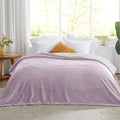 Sherpa Blankets Queen Size - Fleece Queen Blanket for Bed, Soft and Warm Throw Blanket for Winter, 90" x 90", Lavender