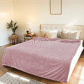 Electric Heated Blanket Queen Size 84"x90" with Cozy Flannel, 6 Heat Settings & 10 Hours Auto Off, Soft & Cozy Warming Throw for Home, Office, or Bed, Machine Washable,Pink
