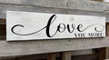 Love You More Sign Wall Decor Bedroom Wall Art Decor Above Bed Modern Farmhouse Rustic Family Wall Signs Hanging Wall Plaques Home Decor for Living Room Master Bedroom 6x18 Inch