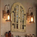 Window Mirrors for Wall Decor -Arched Wall Mirror Farmhouse Wall Decor Wood Frame Decorative Wall Mirrors Like Window for Bedroom, Living Room, Entrance, Dining Room