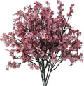 Mandy's Dusty Pink Artificial Baby’s Breath Flowers 6 Bundles Silk Gypsophila, 18.5 Inch European Style Modern Home Decor Centerpiece, Neutral Wedding Flower Arrangements