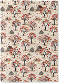 Farmhouse Cottage Fleece Blanket - 50x60in Cute Rustic Fall Tree Throw Blankets,Soft Cozy Lightweight, Ideal for Living Room Home Whimsical Decor and Kids Women Girls Spring Gifts