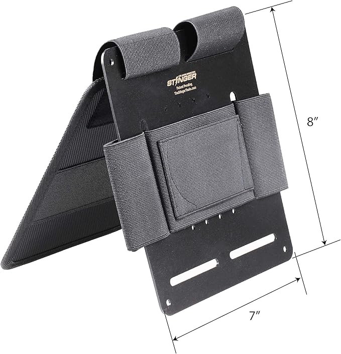 Stinger Tactical Bedside & Under Desk Holster - Backup Pistol & Handgun Holder, Mattress & Vehicle Seat Organizer, Magazine & Flashlight Loop, Purse Gun Holder