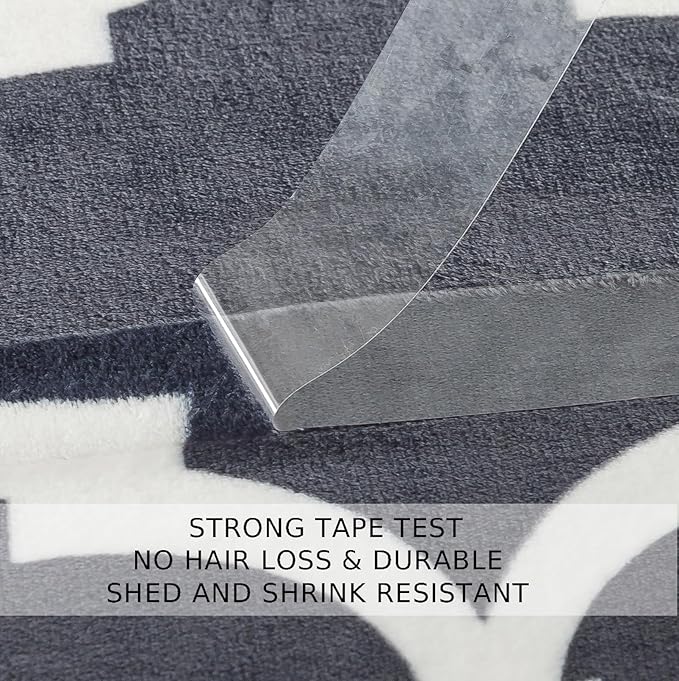 Gray Pattern Throw Blanket, 50x60 Inches Travel Size Microfiber Soft Cozy Fluffy Warm Hand Made Throw Blankets for Couch, Sofa, Chair, Bed, Camping, Picnic,Grey and White
