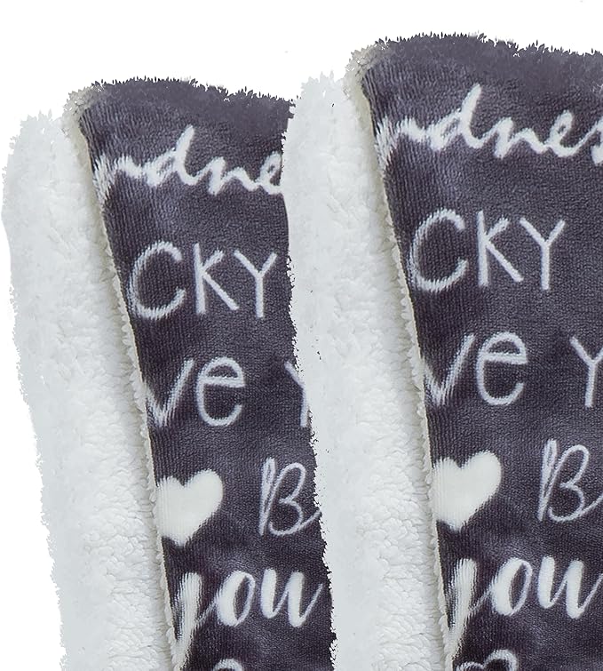 Elegant Comfort Luxury Valentine’s Day Sherpa Throw Blanket Ultra-Soft Cozy Velvet Pink Hearts Fleece Throw-Micromink Sherpa for Her, Wife, Girlfriend, Sherpa Reversible Blanket-LoveYouGray