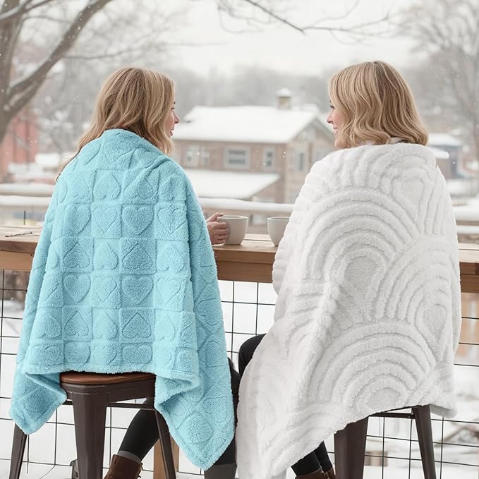 Joiedomi Throw Blanket for Couch, Soft Fleece Blankets Gifts for Women Mom Girls, 280GSM Cozy Cute Soft Throw Home Room Decor Aesthetic Gifts 50x60 Inches