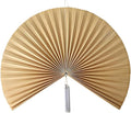 Chicvillage Bamboo Wall Fan Decor - 47” Handmade Woven Bamboo Wall Hanging Fan, Large Japanese Fan Wall Decor for Above Bed, Boho Natural Asian Wall Art, Lightweight & Easy to Hang (Beige)