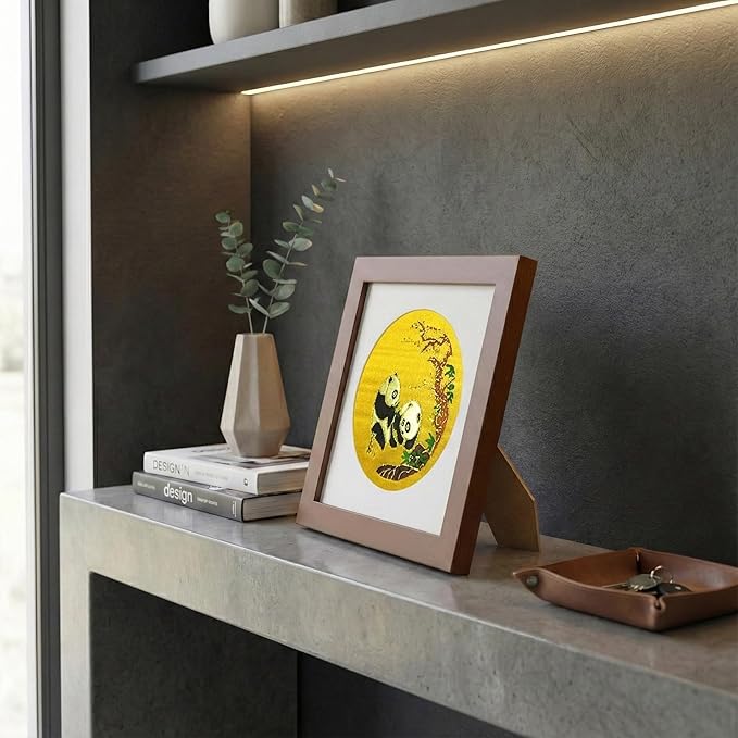 Newscz Framed Wall Art 8.3x8.3 Inch Modern Home Decor for Living Room Bedroom Wall Decor Above Bed & Office Aesthetic Gallery Wall Frame Set Farmhouse & Art Deco Decor Dining Room Kitchen Wall Decor (H-A08)