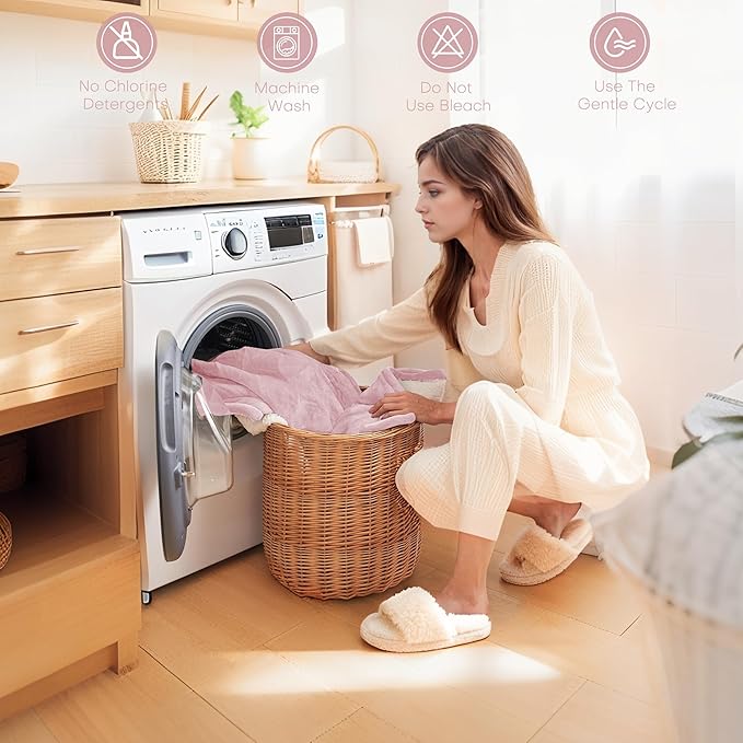 Electric Heated Blanket Full Size 72"x84" - Flannel & Sherpa Fabric Dual-Sided, 9 Heat Settings & 1-10 Hours Auto Off, Soft & Cozy Warming Throw for Home, Office, or Bed, Machine Washable, Light Pink