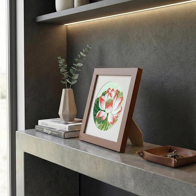 Newscz Framed Wall Art 8.3x8.3 Inch Modern Home Decor for Living Room Bedroom Wall Decor Above Bed & Office Aesthetic Gallery Wall Frame Set Farmhouse & Art Deco Decor Dining Room Kitchen Wall Decor (H-D02)