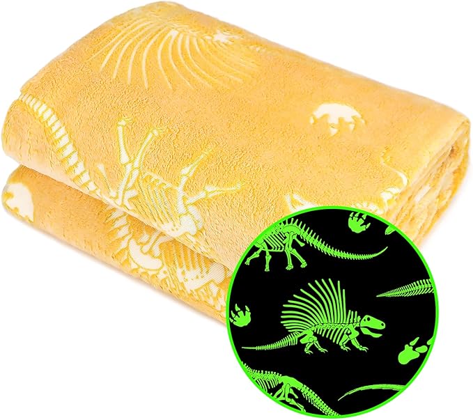 Soft Blanket Dinosaur Fleece Blankets Kids Dinosaur Gifts for Boys 50"x60"