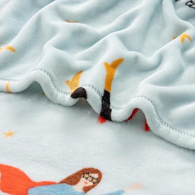 Berkshire Velvetloft® Plush Throw Blanket – Ultra Soft & Cozy Gift for Mom, Women & Loved Ones, Perfect for Mother’s Day, Valentine’s, Birthday, and Everyday Use, Super Mom Ice, 50'' × 60''