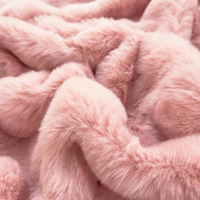 H&D Bedding King Sheet Set 3 Piece Bed Sheets for King Size Bed, Luxury Soft and Breathable Faux Fur, Includes 1 Comfy Bubble Sheet, and 2 Pillowcases