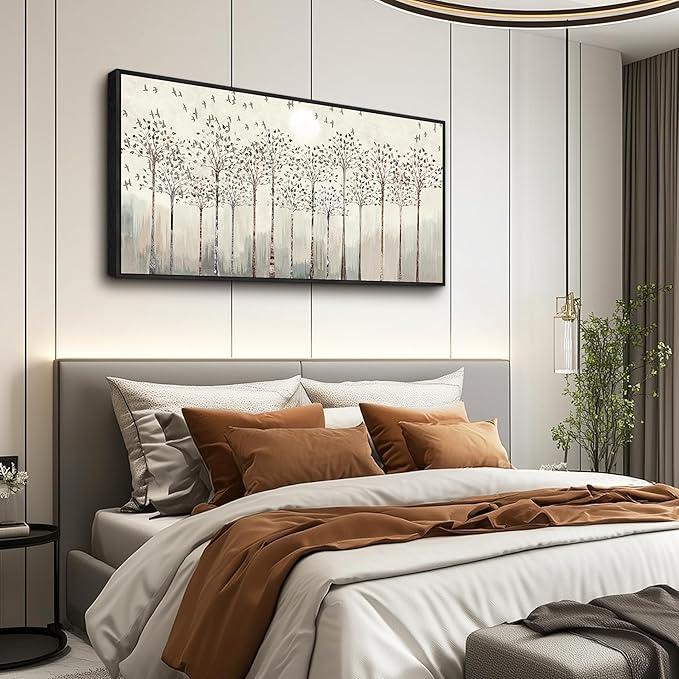 hyidecorart Black Framed Canvas Wall Art For Living Room Large Size Decorations For Bedroom Room Office Wall Decor Pictures Abstract Scenery Wall Painting Artwork Canvas Prints Boho Home Decor