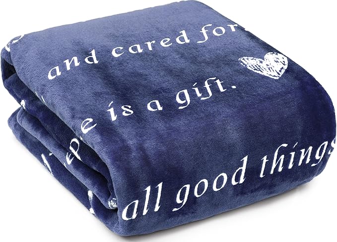 WOLF CREEK BLANKET Super Soft Gift Blanket for Women or Men - Light & Love Compassion Get Well Soon, Positivity Courage Inspiration Healing Support & Comfort Gift for Mom Friend Sister. Cozy Flannel