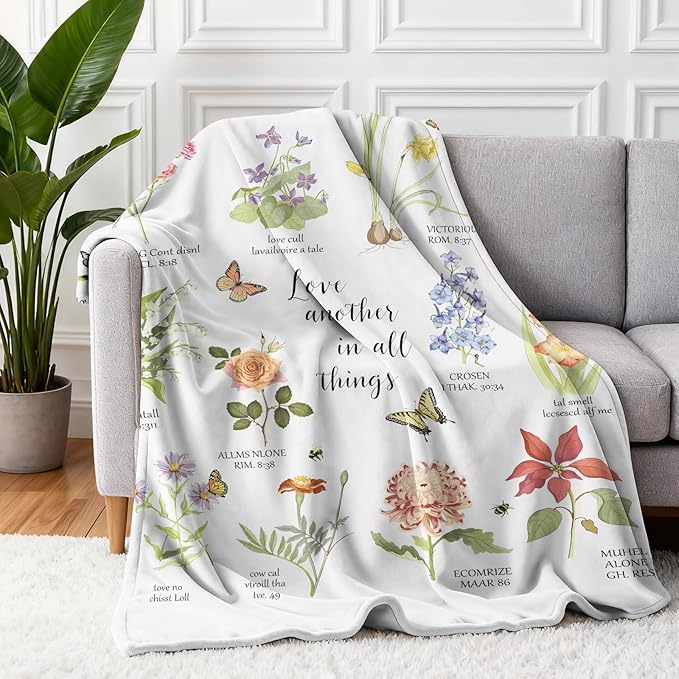 Christian Gifts for Women Faith, Inspirational/Religious/Spiritual Gifts for Adults, Soft Throw Blankets for Women/Men, Personalized Blankets for Adults 40"x 50"