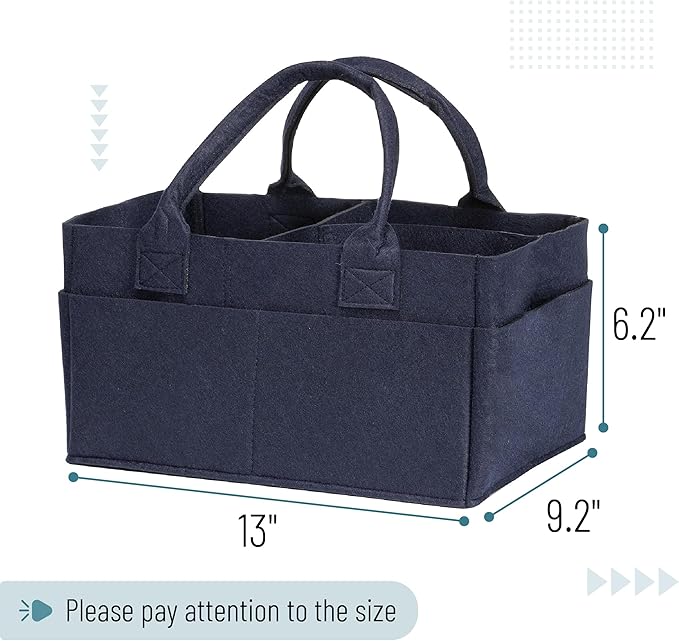Mr. Pen- Baby Diaper Caddy Organizer, Navy Blue, Car Diaper Caddy, Portable Diaper Caddy, Diaper Organizer for Changing Table, Baby Organizer for Nursery