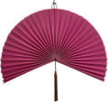 ChumDecor Fan Wall Decor,Large Bamboo Fan Wall Art For Boho Hanging Headboard,Decorative Folding Fan For Over Bed Decorations, (Pink, 40inch)